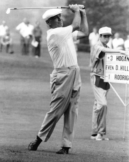 Famous Golfer Ben Hogan Glossy Keychain PGA Swing Keychain