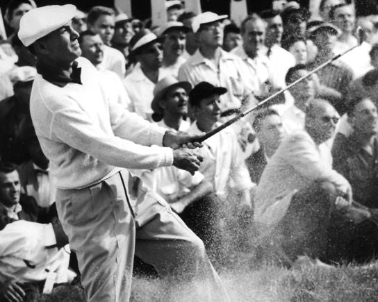 Famous Golfer Ben Hogan Glossy Photo Vintage PGA Swing Print
