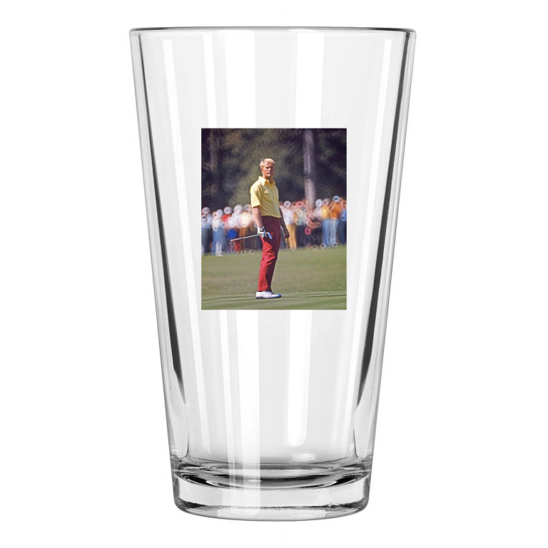 Famous Golfer Jack Nicklaus Photo Golf 1 Pint Beer Drinking Glass