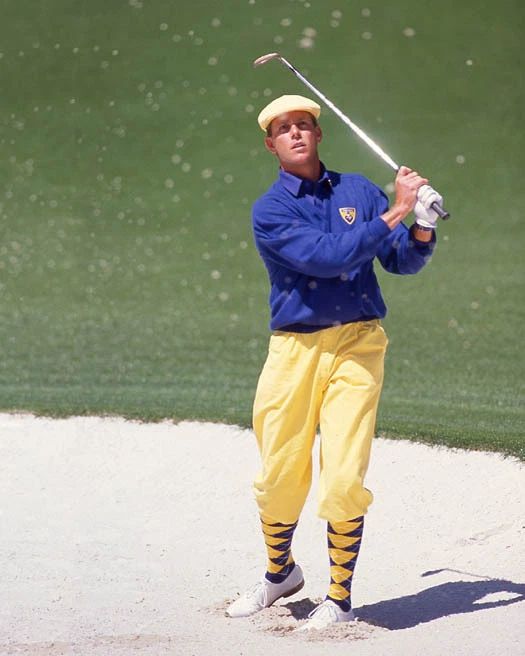 Famous Golfer Payne Stewart Glossy Keychain PGA Keychain Masters Open