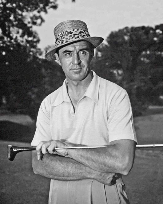 Famous Golfer Sam Snead Glossy Keychain Print PGA Portrait