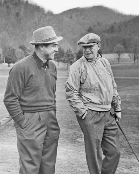 Famous Golfer Sam Snead And Dwight Eisenhower Glossy Photo Print Poster