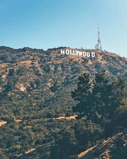 Famous Hollywood Sign Glossy Keychain California Print Landmark Keychain 1