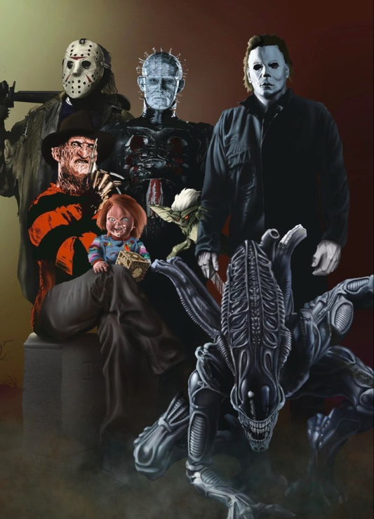 Famous Horror Characters 783 Print Poster