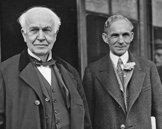 Famous Inventors Henry Ford And Thomas Edison Glossy Photo Genius Print 2