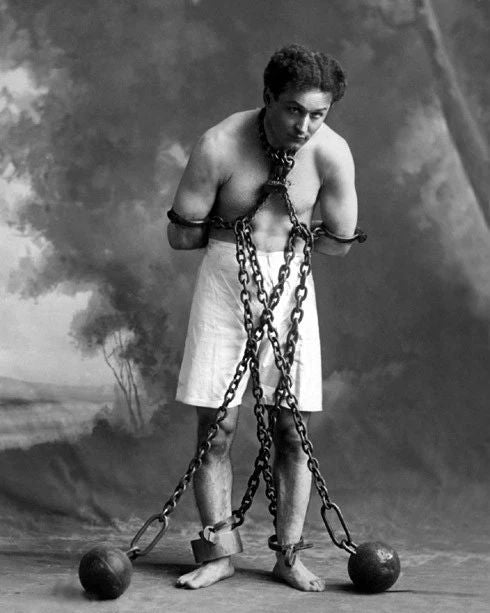 Famous Magician Harry Houdini Magnet Stunt Performer Actor Print