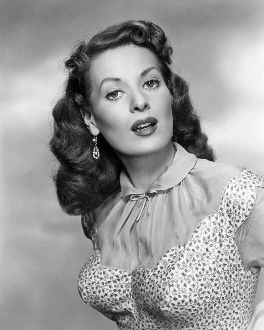 Famous Model Actress Maureen O'Hara Glossy Keychain Print Celebrity Keychain
