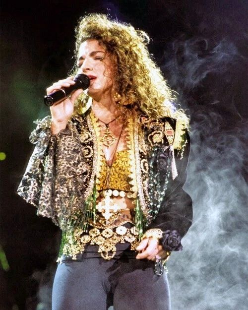 Famous Pop Singer Gloria Estefan Glossy Keychain Music Print