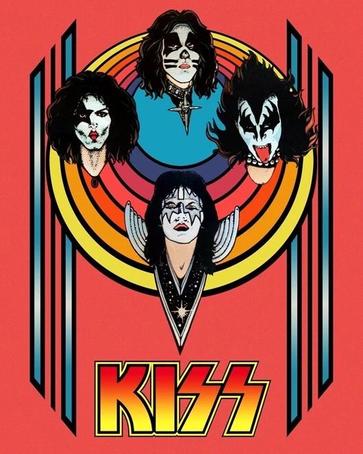Famous Rock Band Kiss Glossy Magnet Rock And Roll Magnet 2