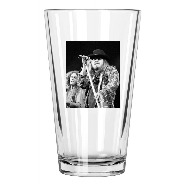 Famous Rock Band Lynyrd Skynyrd Photo Ronnie Van Zant 1 Pint Beer Drinking Glass