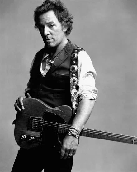 Famous Singer Bruce Springsteen Glossy Photo Rock And Roll Print Portrait