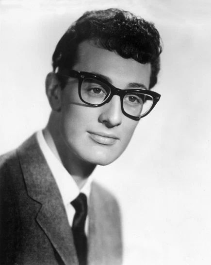 Famous Singer Buddy Holly Glossy Keychain Glossy Musical Portrait