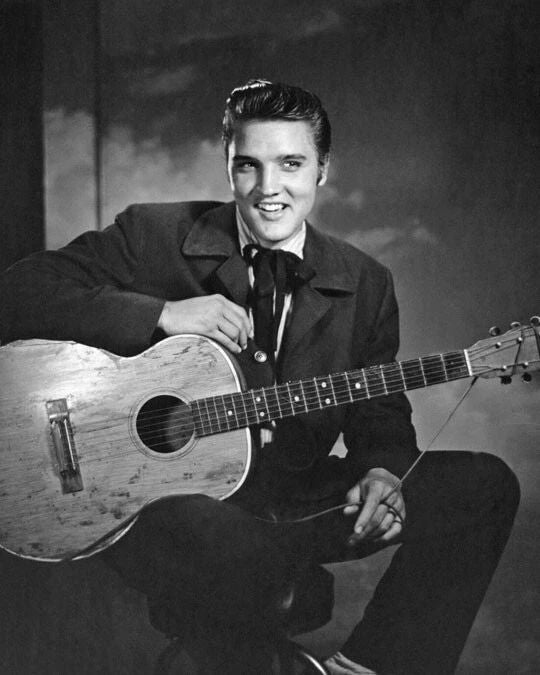Famous Singer Elvis Presley Glossy Keychain Rock And Roll Celebrity Print