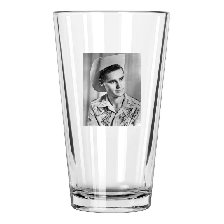 Famous Singer George Jones Photo Country Music Star Pint Beer Drinking Glass