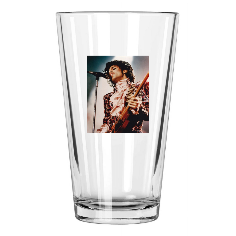 Famous Singer Prince Photo Music Artist Pint Beer Drinking Glass