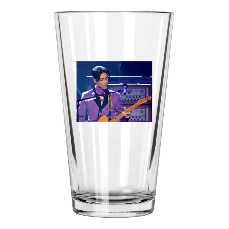 Famous Singer Prince Photo Music Songwriter Concert 1 Pint Beer Drinking Glass