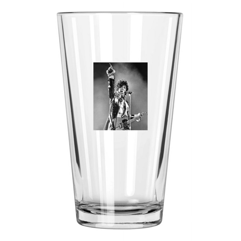 Famous Singer Prince Photo Music Songwriter Concert 2 Pint Beer Drinking Glass