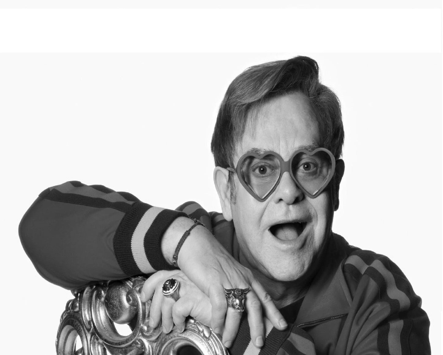 Famous Singer & Pianist Sir Elton John Classic Keychain Picture Keychain Print