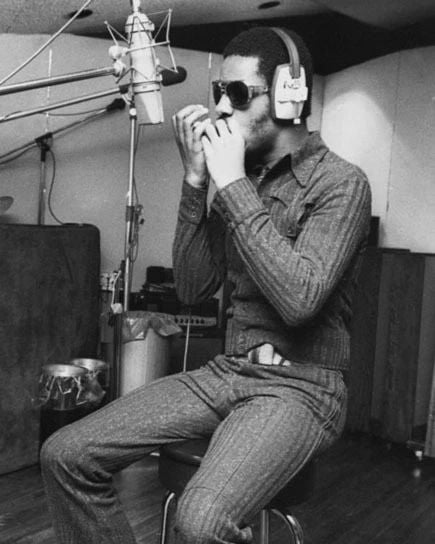 Famous Singer Songwriter Stevie Wonder Glossy Keychain Glossy Musical Print