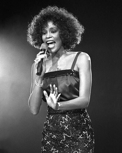 Famous Singer Whitney Houston Photo Singing Celebrity Actress Print