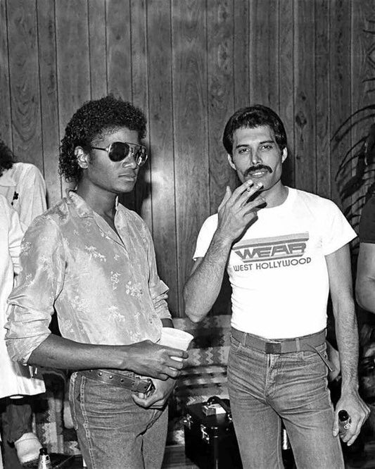 Famous Singers Glossy Keychain Michael Jackson And Freddie Mercury Print