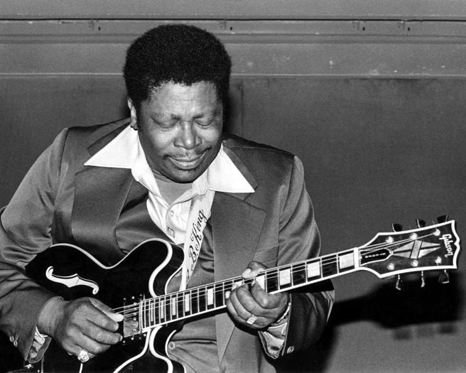 Famous Soul Singer Bb King Glossy Keychain Blues Guitarist Keychain