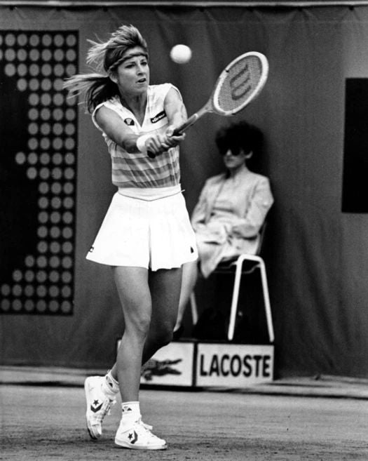 Famous Tennis Pro Chris Evert Glossy Magnet Magnet
