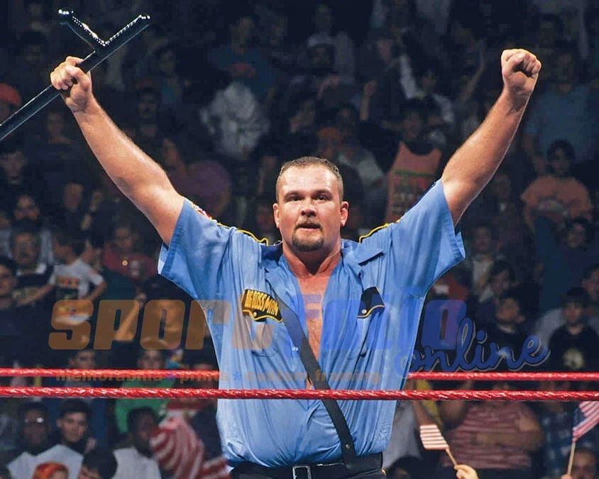 Famous Wrestler Big Boss Man Glossy Magnet Wrestling Wwf Print Wwe Magnet 1
