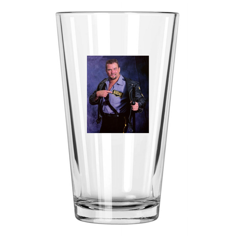 Famous Wrestler Big Boss Man Photo Wrestling Wwf Wwe 2 Pint Beer Drinking Glass