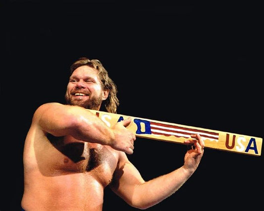 Famous Wrestler 'Hacksaw' Jim Duggan Glossy Keychain Wrestling Wwf Print 1