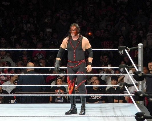 Famous Wrestler Kane Glossy Keychain Wrestling Wwf Print Wwe Keychain