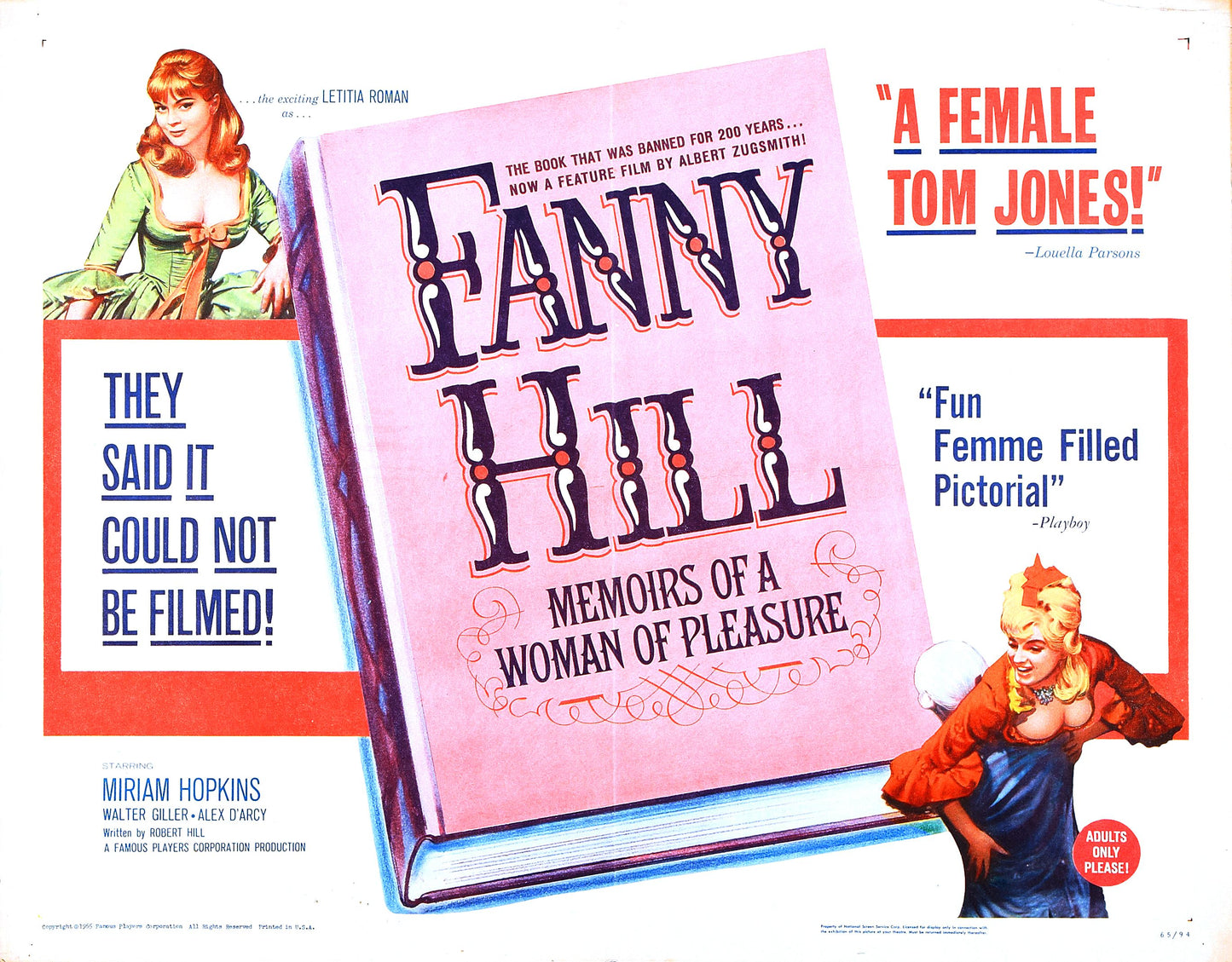 Fanny Hill 1964 02 Movie Magnet