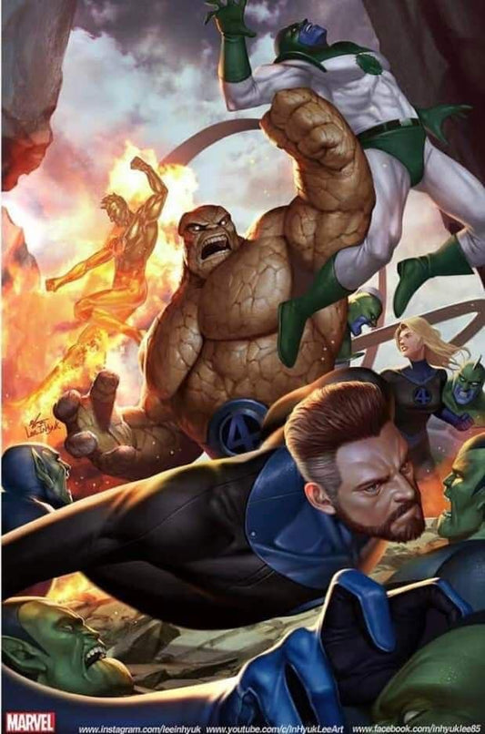 Fantastic Four Action Scene (3) Print Poster