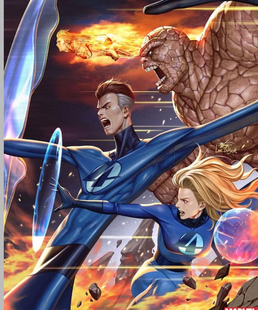 Fantastic Four Action Scene (5) Print Poster