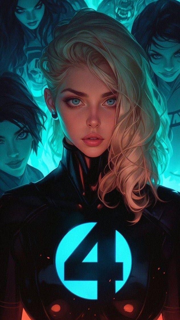 Fantastic Four Character Portrait Print Poster