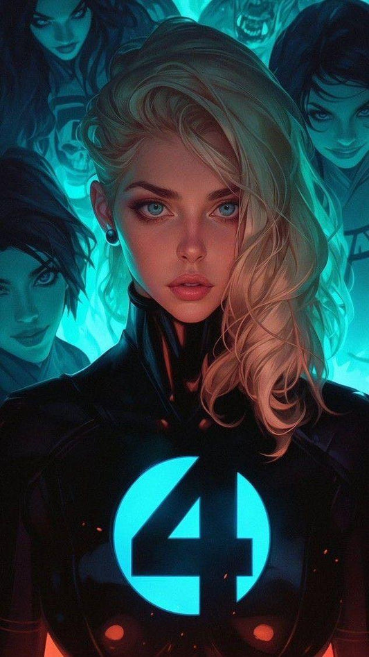Fantastic Four Character Portrait Print Poster