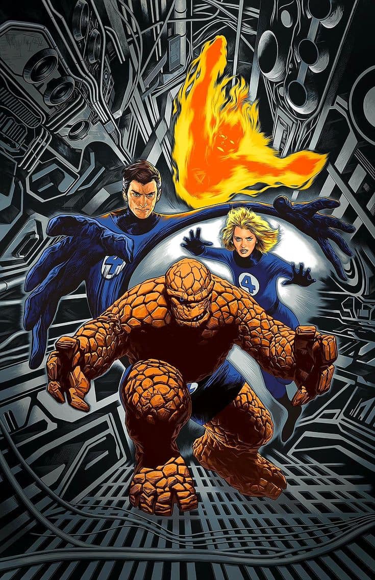 Fantastic Four Comic Art (1) Print Poster
