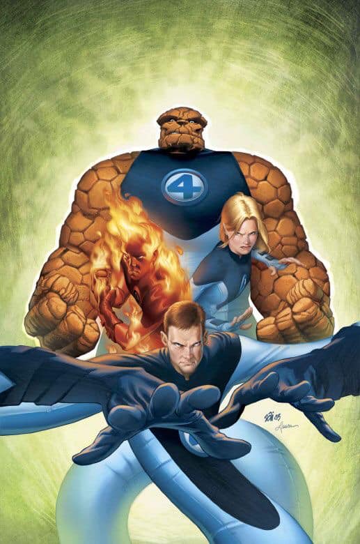 Fantastic Four Heroes Illustration Print Poster