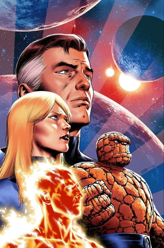 Fantastic Four Heroes Space (2) Print Poster