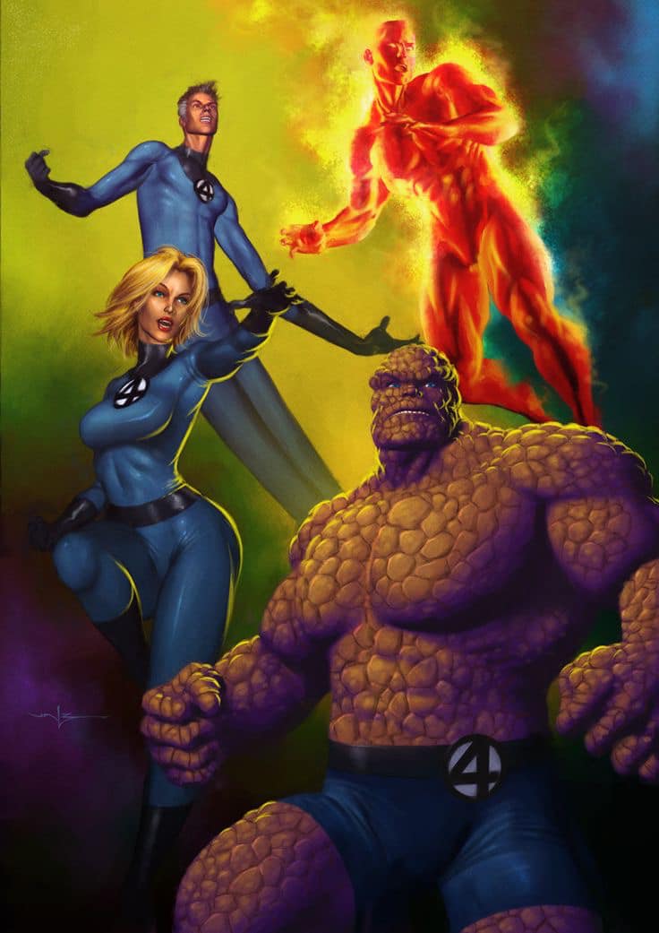 Fantastic Four Illustration Print Poster