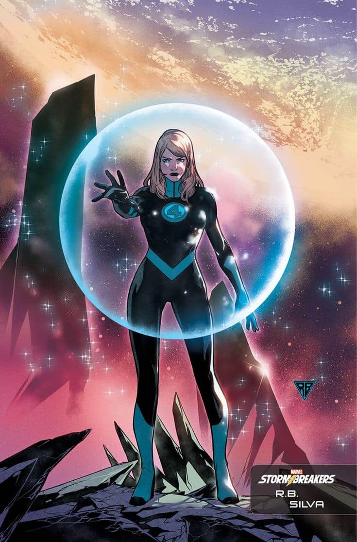 Fantastic Four Sue Storm Space Illustration Print Poster