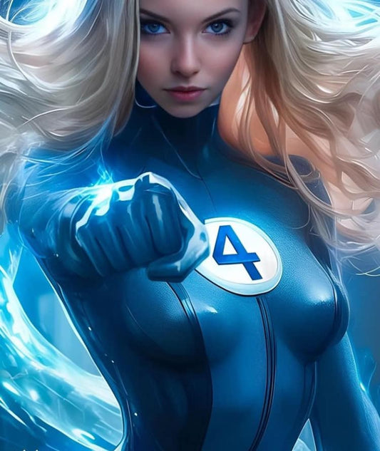 Fantastic Four Superhero Portrait Print Poster