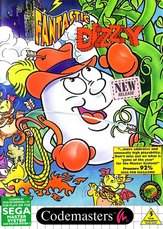 Fantastic Dizzy Sega Master System Print Poster