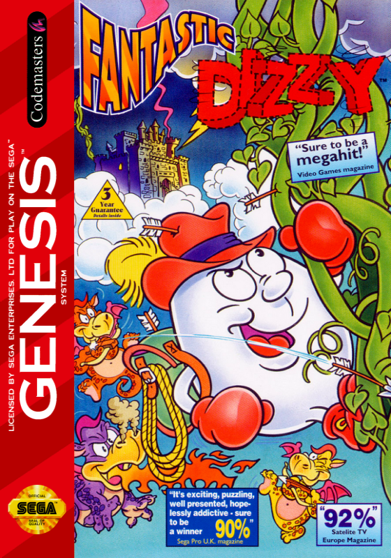 Fantastic Dizzy (Usa) Genesis Print Poster