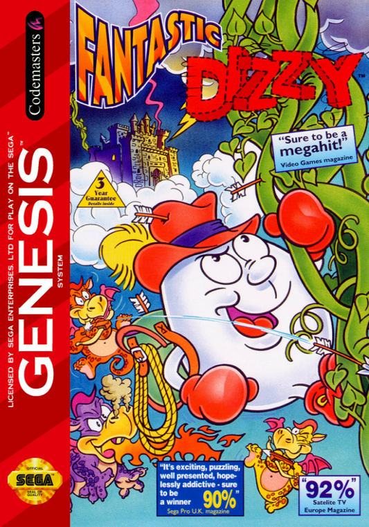 Fantastic Dizzy (Usa) Genesis Print Poster