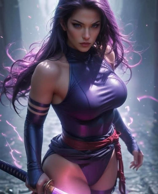 Fantasy Fighter With Sword Print Poster