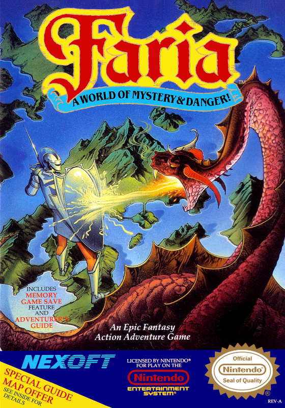 Faria A World Of Mystery & Danger! (Usa) Nes Print Poster