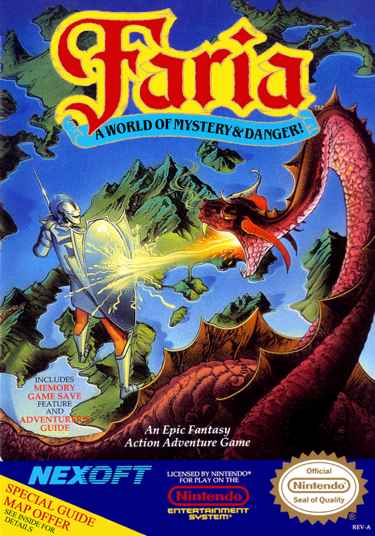 Faria A World Of Mystery & Danger! (Usa) Nes Print Poster