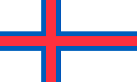 Faroe Islands Flag Print Poster