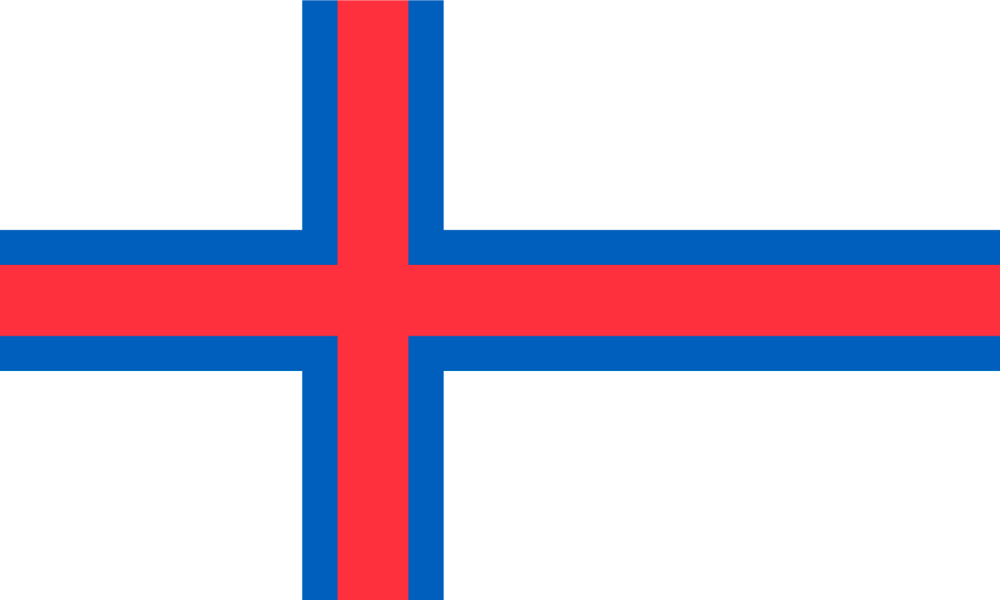 Faroe Islands Flag Keychain